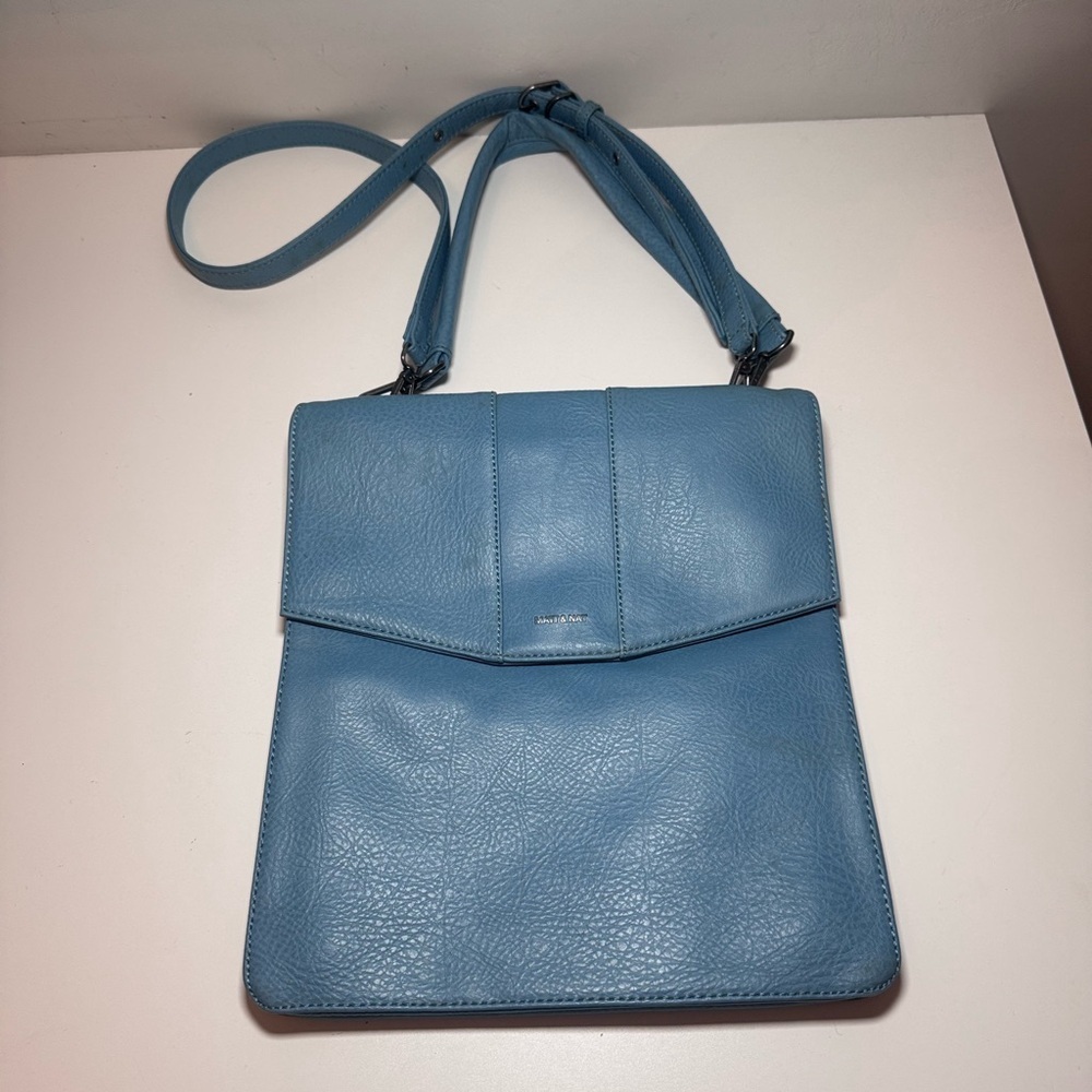 Matt & Natt Vegan Blue Flap Bag